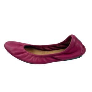 Tieks By Gavrieli Women's Pink Leather Slip On Round Toe Ballet Flats Shoes 6